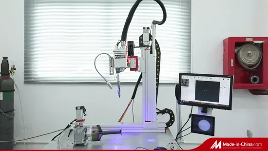 3000W 6 Axis Automatic Fiber Laser Welding Machine for Knife Seal Handle with Feeding Wires