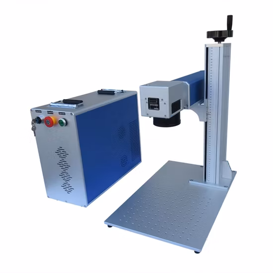 Machine de marquage de gravure Laser de Fiber d'acier inoxydable d'aluminium d'argent d'or de bijoux de Fiber de 20W 30W 50W 70W 100W pour le métal